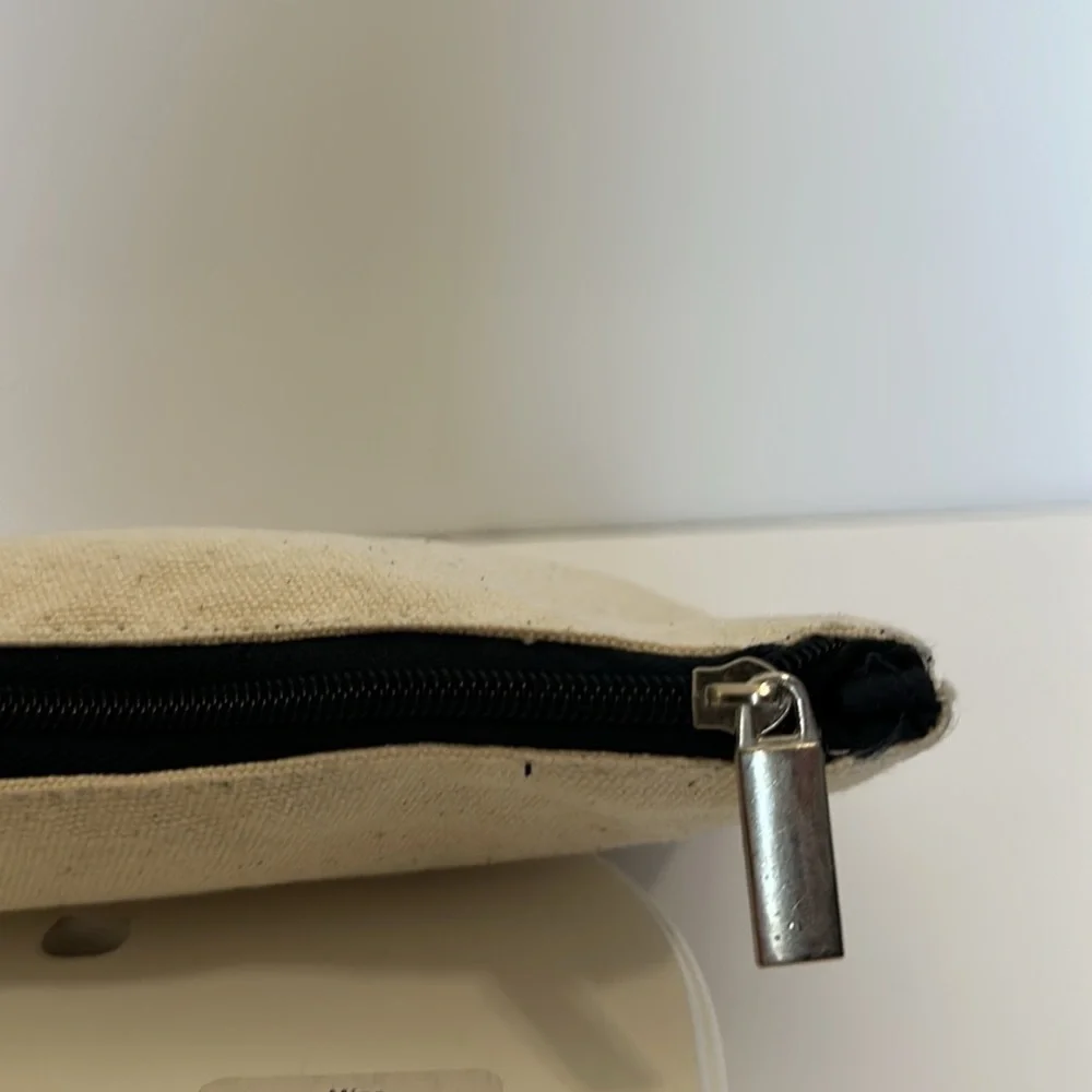 beauty counter Canvas Zippered Makeup/skin Care Bag.